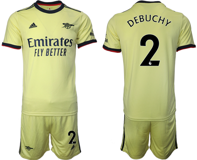 Men 2021-2022 Club Arsenal away yellow #2 Soccer Jersey
